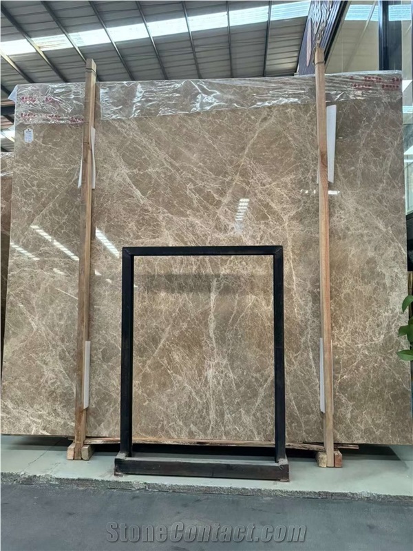 Golden Light Emperador Marble Slabs,1.8Cm For Floor And Wall
