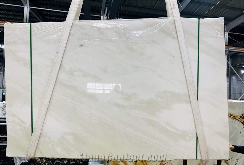 Namibia White Marble Rhino Marble Bianco Milan Marble Slabs