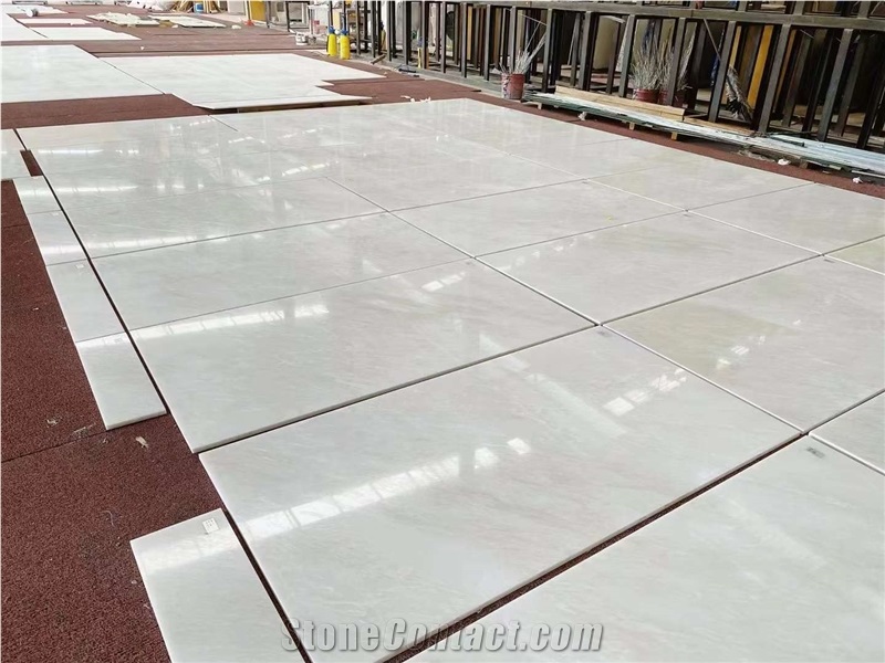Namibia White Marble Rhino Marble Bianco Milan Marble Slabs