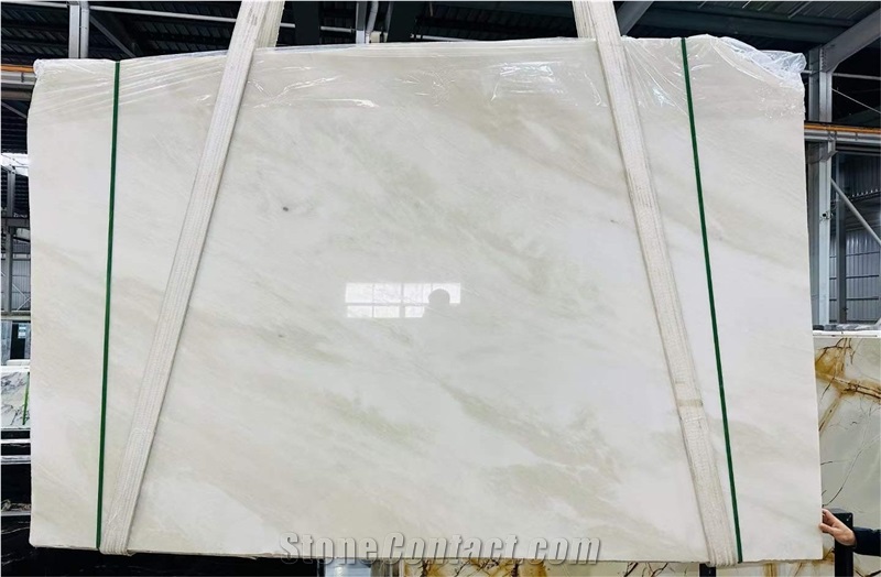 Namibia White Marble Rhino Marble Bianco Milan Marble Slabs