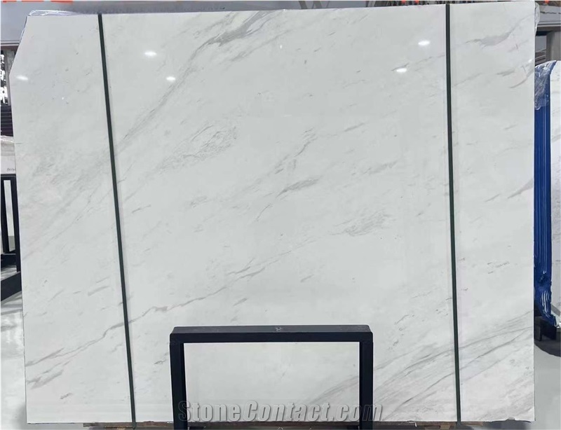 Natural Stone Polished White Ariston Marble Big Slabs Tiles
