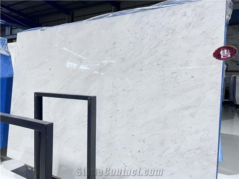 Natural Stone Polished White Ariston Marble Big Slabs Tiles