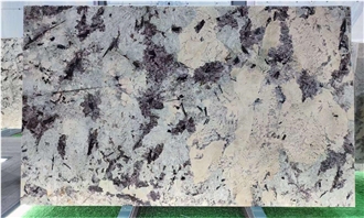 Polished Tourmaline Granite Slabs, Wall Panels