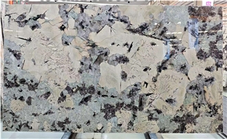 Polished Tourmaline Granite Slabs, Wall Panels