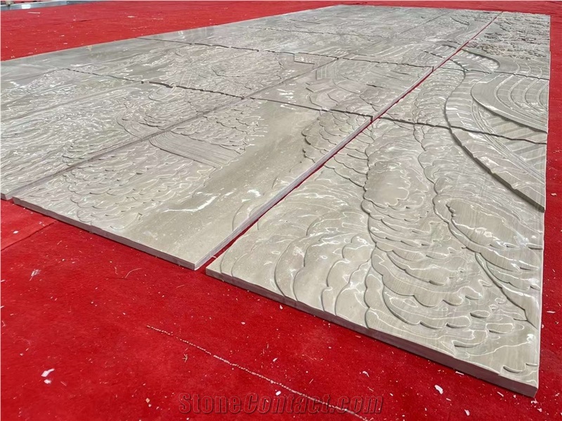 Serpeggiante Marble Tiles Wall And Floor For Hotel Project