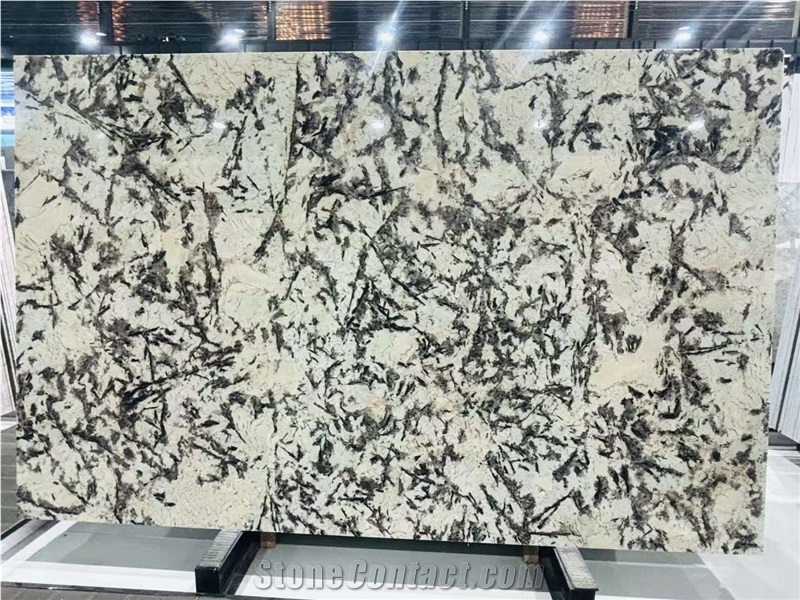 Transparent Exotic Granite Splendor White Granite Slabs