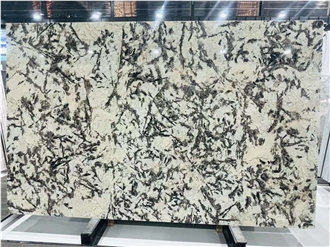 Transparent Exotic Granite Splendor White Granite Slabs