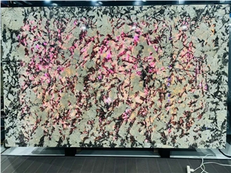 Transparent Exotic Granite Splendor White Granite Slabs