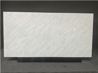 New Calacatta Light Gold Veins Artificial Stone Quartz Slabs New Calacatta Light Gold Veins Artificial Stone Quartz Slabs