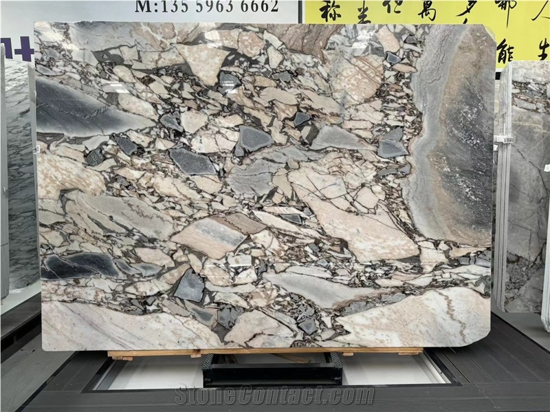 Blue Chinese Bulgari Marble Slabs For Interior Design