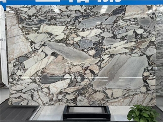 Chinese Calacatta Viola Marble Slab For  Floor Tile