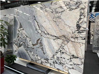 Chinese Calacatta Viola Marble Slab For  Floor Tile