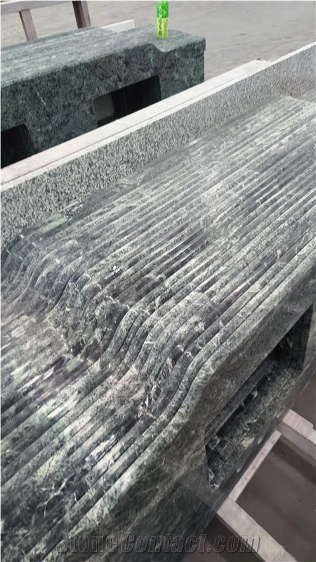 Dark Green Marble Bath Vanity Tops Double Sink Countertops