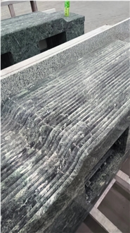 Dark Green Marble Bath Vanity Tops Double Sink Countertops