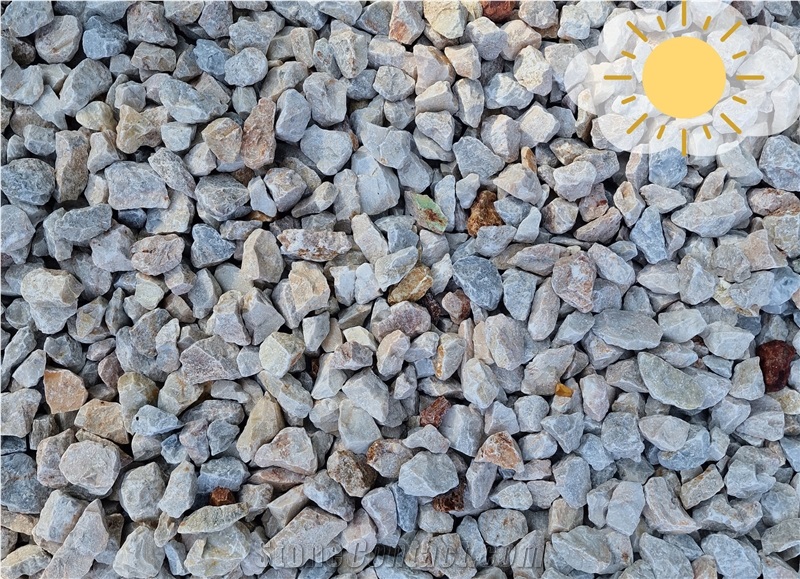 Light Beige Mix Crushed Marble Chips