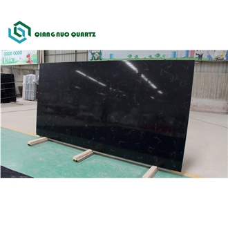 Chinese Cheap Black Quartz Stone Artificial Stone Slabs