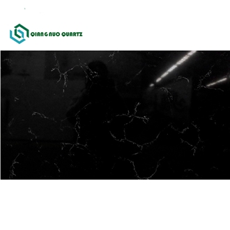 Chinese Cheap Black Quartz Stone Artificial Stone Slabs
