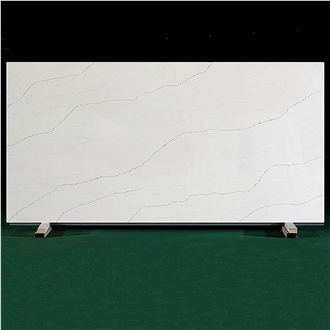 Chinese Gold Striped Imitation Marble Artificial Calacatta