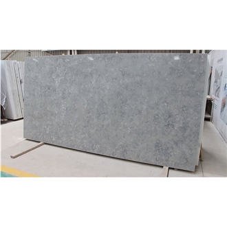Light Silver Gray Artificial Quartz Stone Slabs