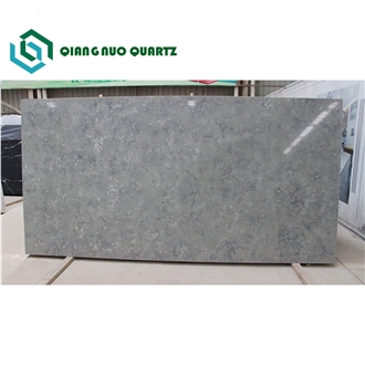 Light Silver Gray Artificial Quartz Stone Slabs