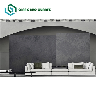 Light Silver Gray Artificial Quartz Stone Slabs