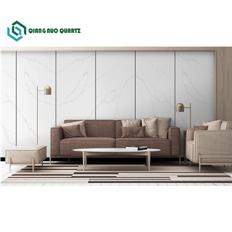 New Calacatta Artificial Quartz Polished Slabs Quartz Slabs