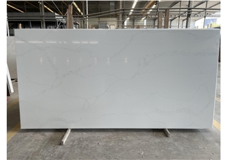Yellow Veined Artificial Quartz Slabs