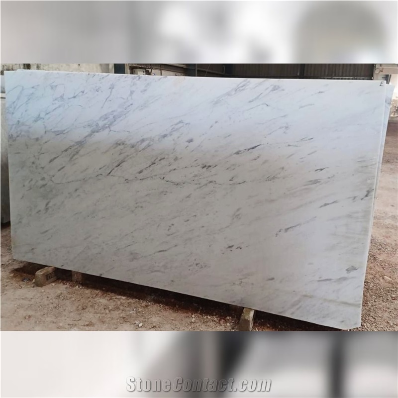 Indo Carrara White Marble Slabs