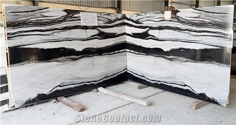 Panda White Marble Slabs