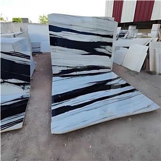 Panda White Marble Slabs