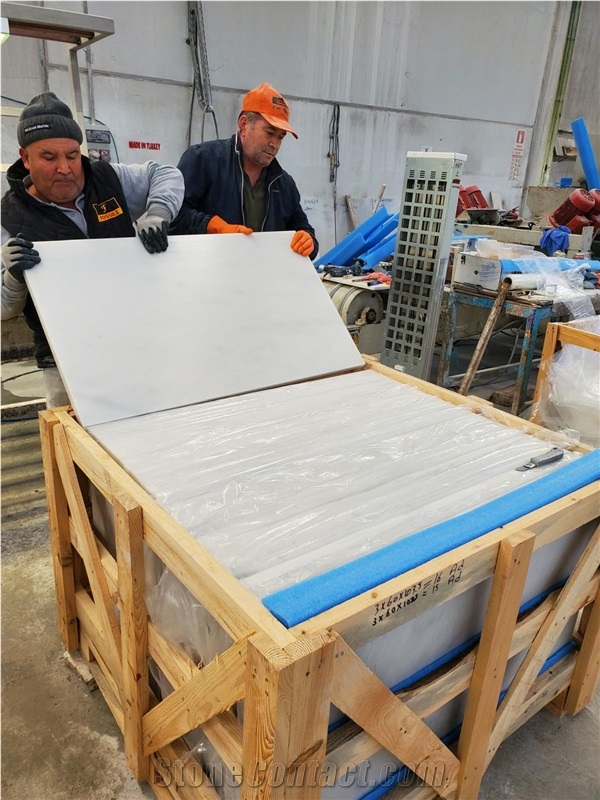 Kemalpasha White Marble Slabs