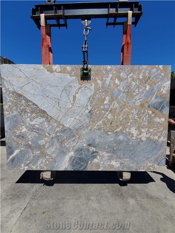Ocean Blue Marble Slab Tiles