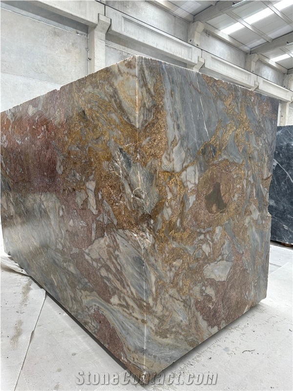 Ocean Blue Marble Slab Tiles