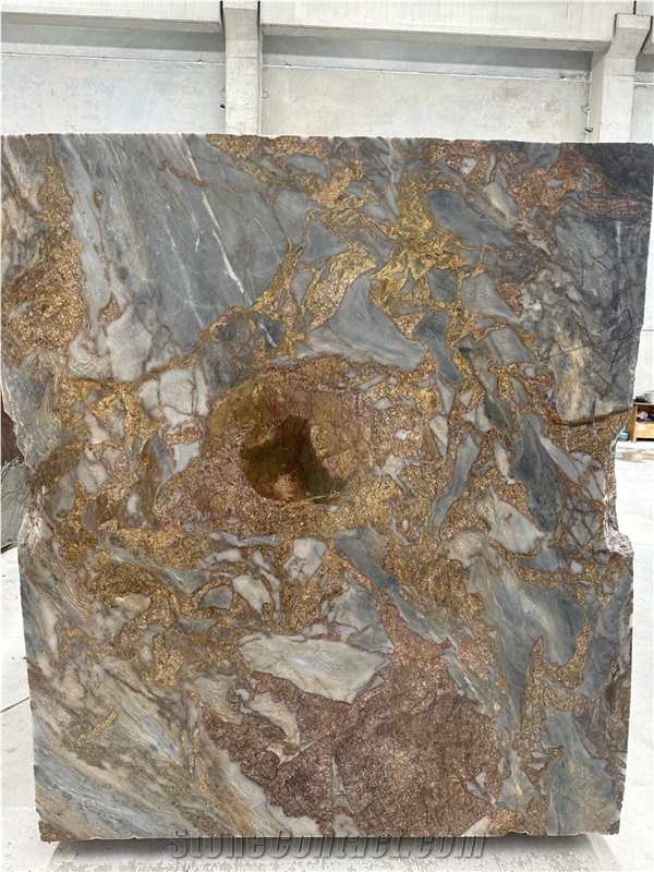 Ocean Blue Marble Slab Tiles