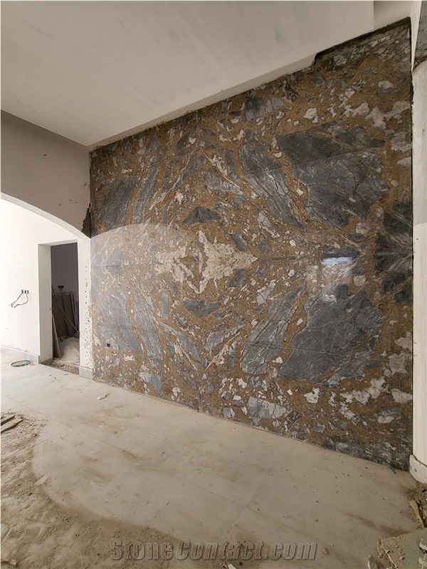 Ocean Blue Marble Slab Tiles