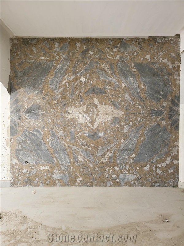 Ocean Blue Marble Slab Tiles