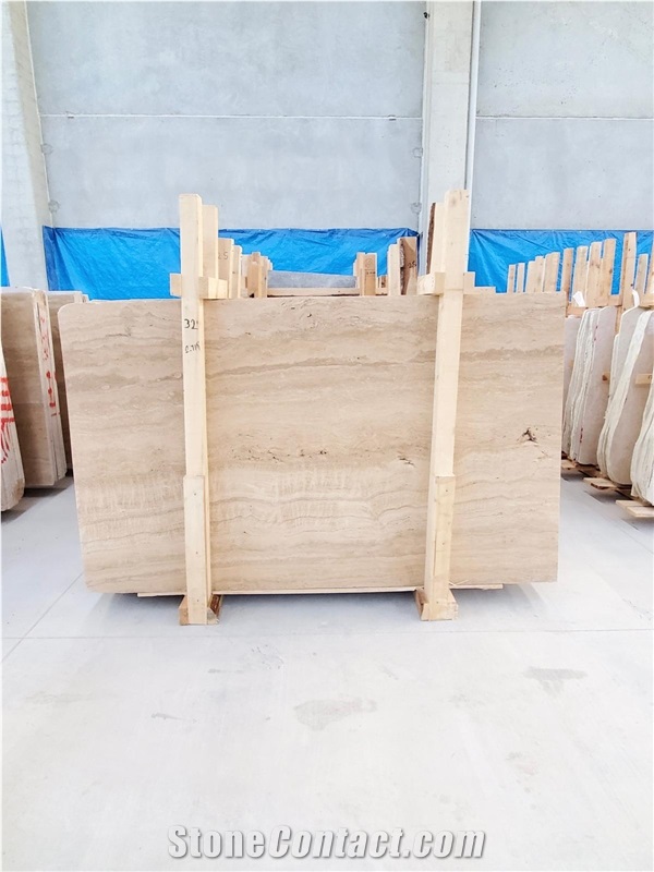 Veincut Beige Travertine Slabs
