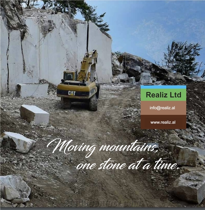Melove White Perla Limestone Quarry