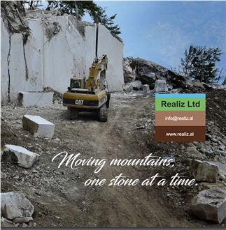 Melove White Perla Limestone Quarry