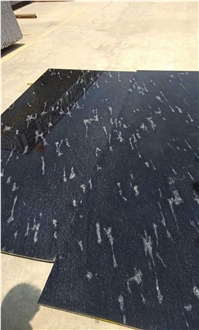 Fish Black Granite Slabs