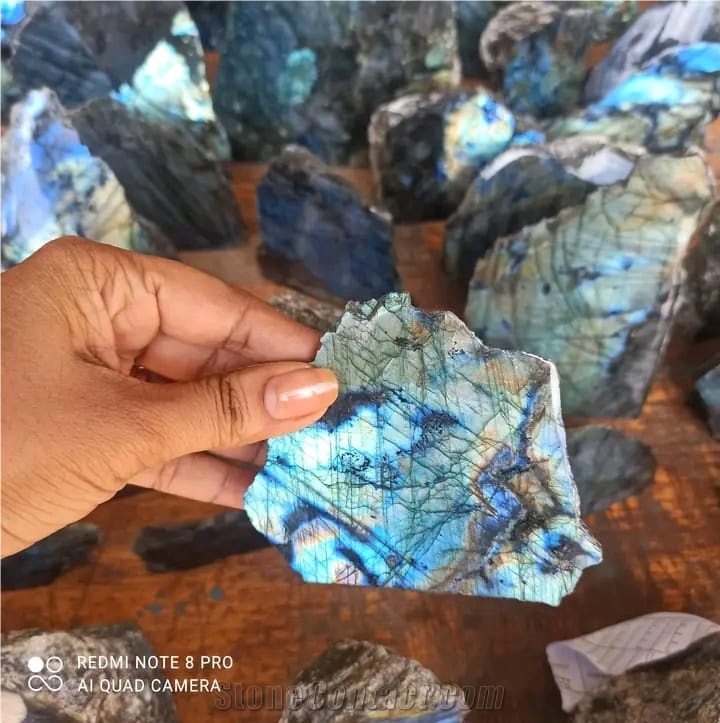 Blue Labradorite Blocks, Blue Labradorite Boulders