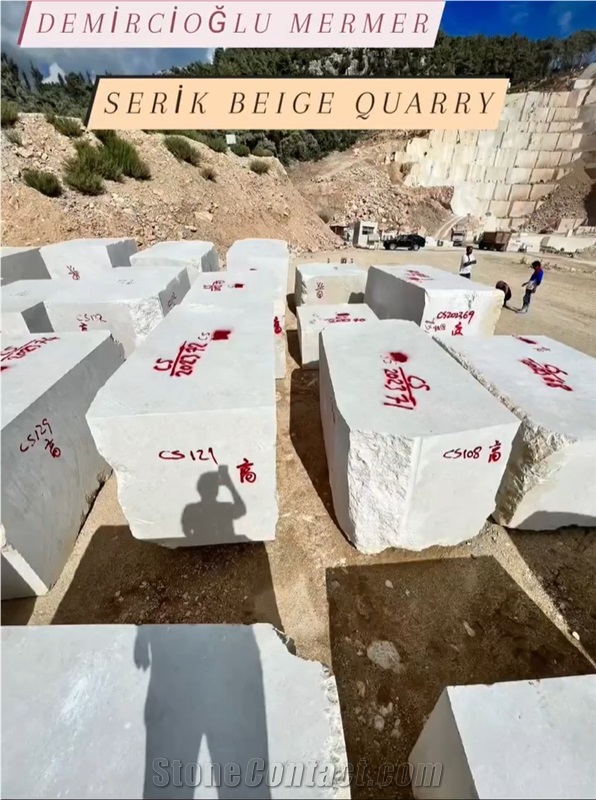 Oman Beige Marble Blocks