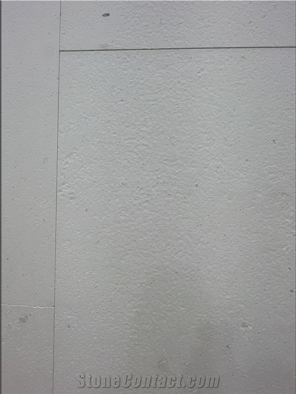 Limra White Limestone Tiles With A Brushed Surface Finish