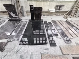 Absolute Black Granite Monument Customed Design