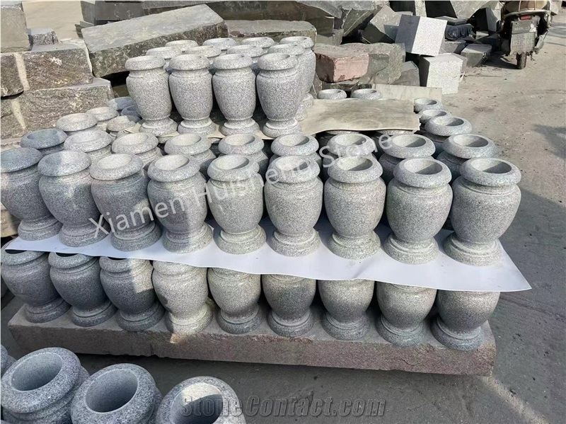 Aurora Granite Monumental Vase