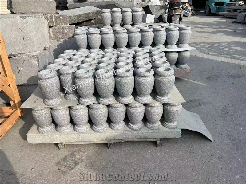 Aurora Granite Monumental Vase