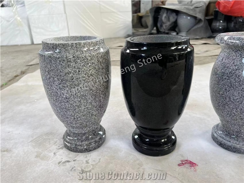 Aurora Granite Monumental Vase