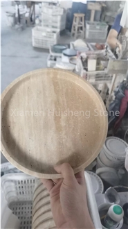 Cream-Coloured Travertine Bathroom Accessories