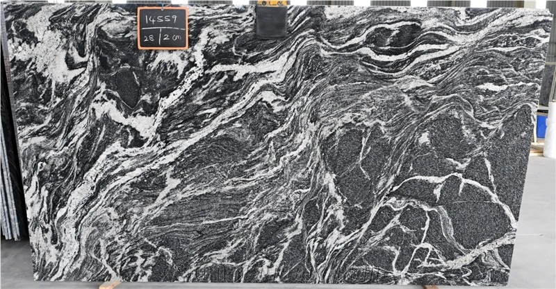 Cosmic White Granite Slabs