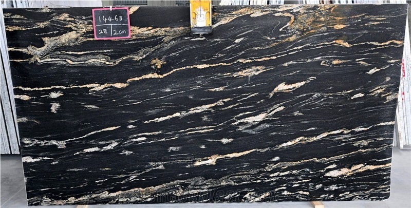 India Titanium Gold Granite Slabs